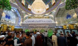 الحشود تتوافد للصحن العلوي الشريف احتفاءً بعيد الغدير الأغر